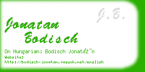 jonatan bodisch business card